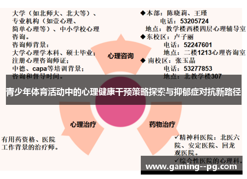 青少年体育活动中的心理健康干预策略探索与抑郁症对抗新路径